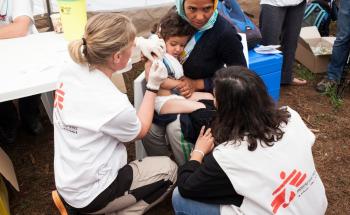 Vaccination Campaign in Idomeni, Greece.