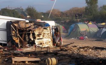 Third day of Calais Dismantlement