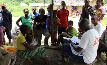 NFI distribution in Lulingu, DRC