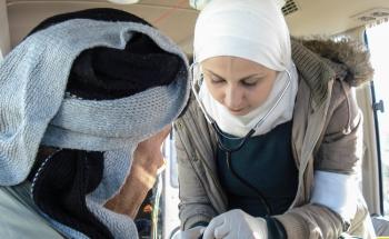 Displaced people from Mosul : Hassan Cham and Khazir 2 camps