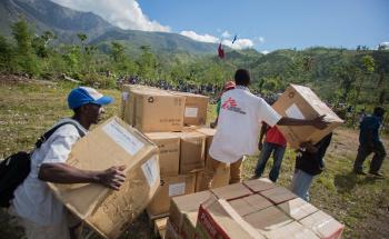 Aid Drops In Remote Areas Of Haiti