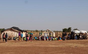 A refugee camp in Barsalogho health district in Burkina Faso