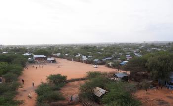 The landscape of Dagahaley Camp is a community camp that has existed since 1990 in Kenya's territory. 