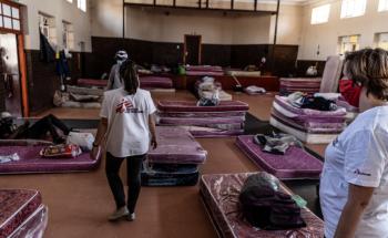 MSF Staff assessing Johannesburg Shelters