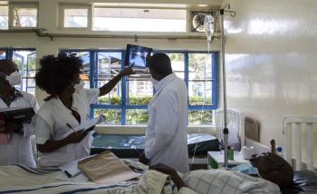 MSF staff at the tuberculosis ward in Homa Bay. Kenya