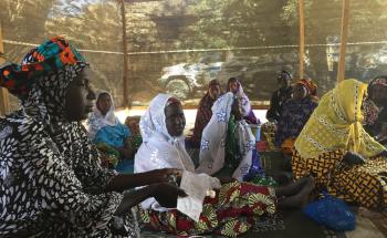 Women are waiting for outpatient prenatal consultations provided by MSF at Tenenkou’s hospital.