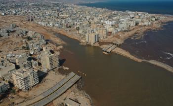 Overview of the impact of floods in Libya. 