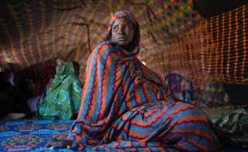 A 21 year old woman in MSF antenatal care at Mbera refugee camp