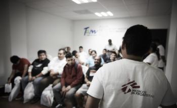 MSF teams work at the Tamaulipas Migrant Institute (ITM)