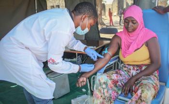 MSF, Doctors Without Borders, Mozambique, Blood donation