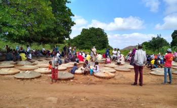 displaced people's camp, Mozambique