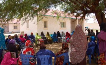 Somaliland community educating and counselling for TB patients