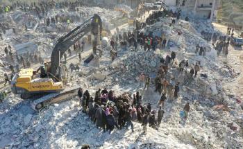 Earthquake aftermath in Northwestern Syria