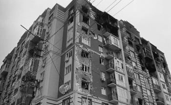 Fierce fighting caused extensive damage to many buildings in Hostomel 