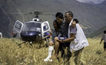 providing emergency medical care in Nepal