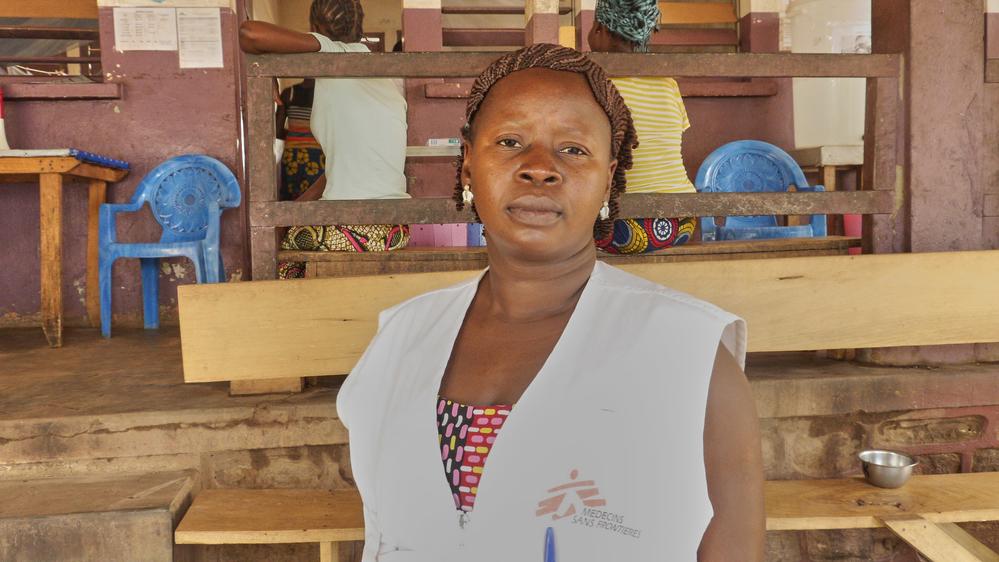Olga, MSF Mental Health Counselor at Bossangoa hospital