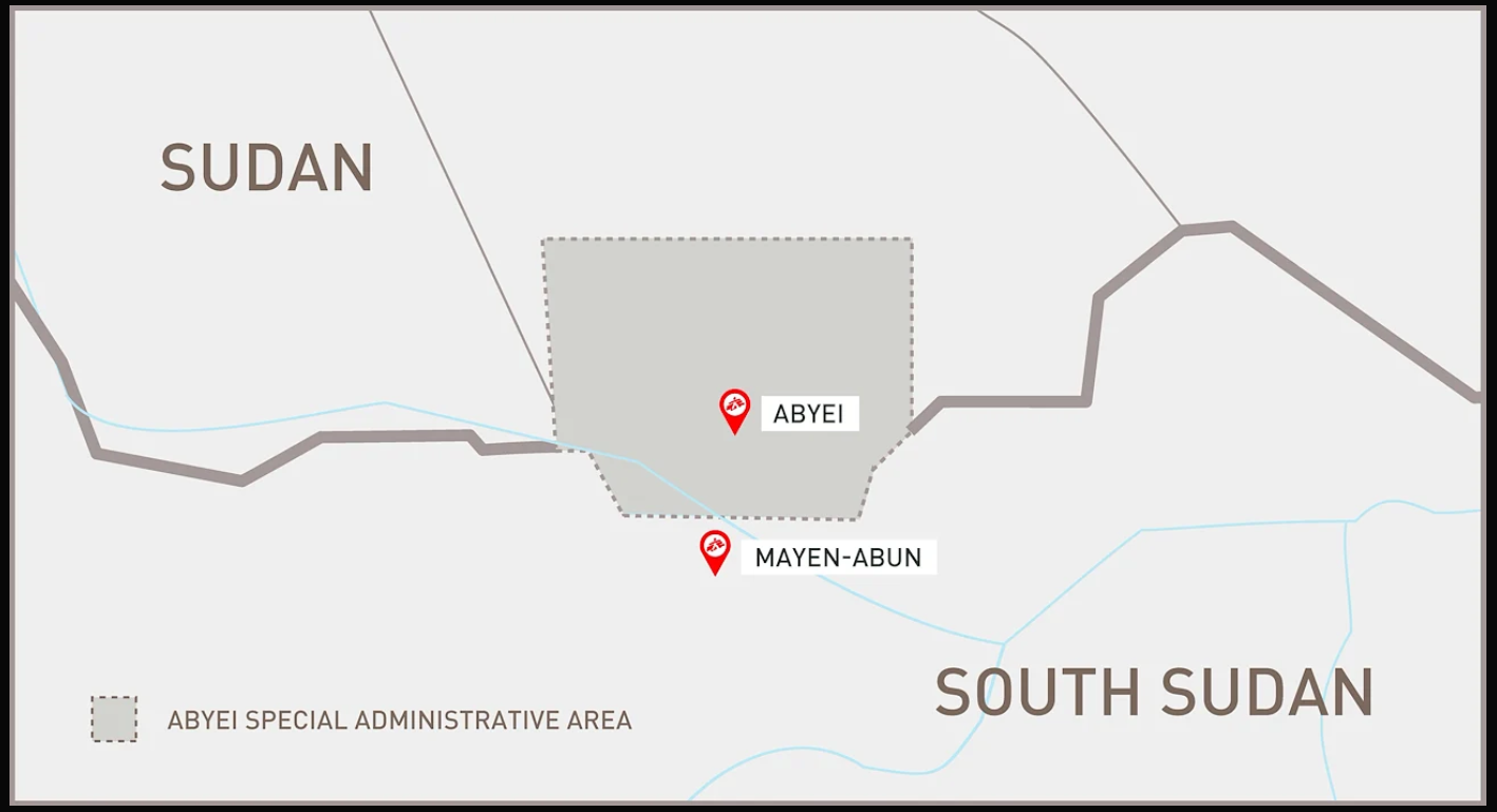 MSF_ Doctors Without Borders South Sudan map.