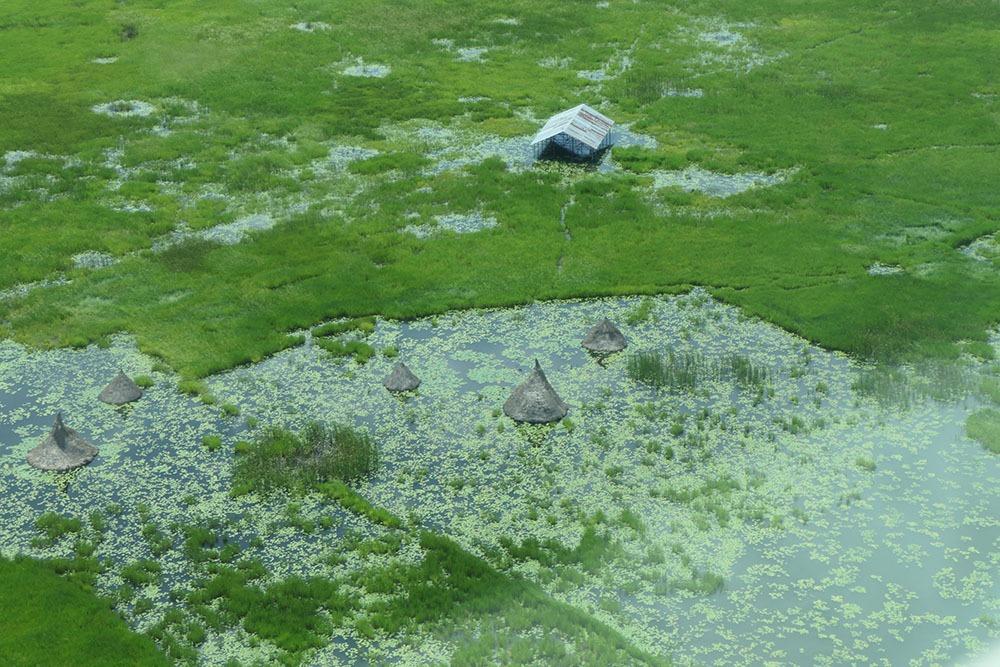 Floodings in South Sudan - aerial images