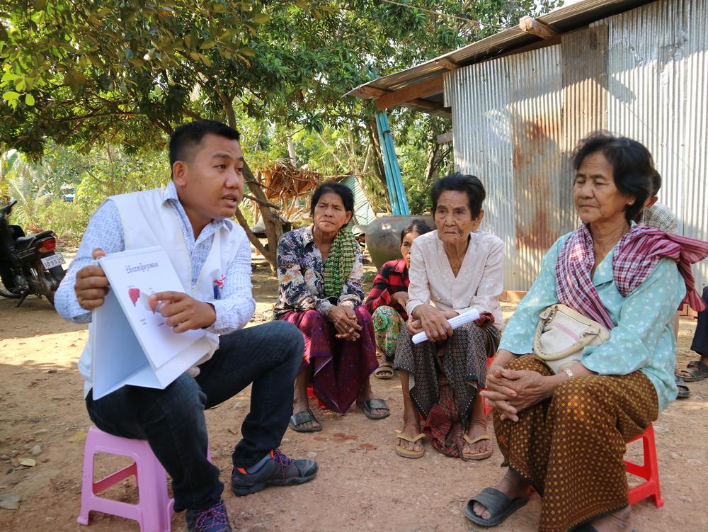 A village in Moung Ruessei district in Cambodia. January 2019.