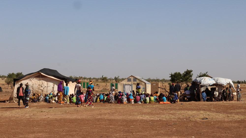 A  refugee camp in Barsalogho health district in Burkina Faso