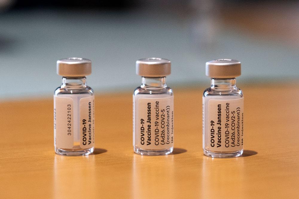 3 vials of vaccines for COVID-19 in Brussels