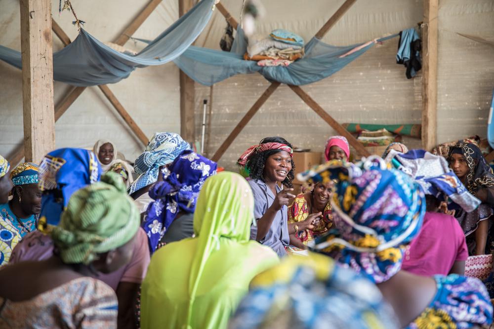 Félicité, health promoter in Maroua regional hospital in the Far North region of Cameroon