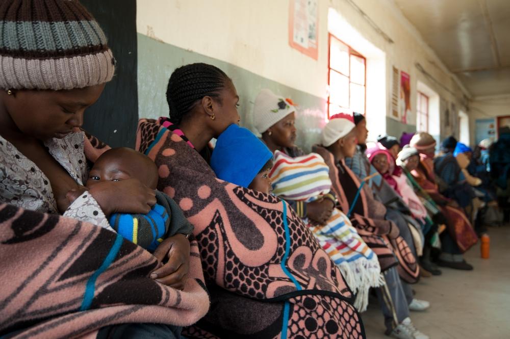 Women at MSF supported health center of Ha Seng, Lesotho.