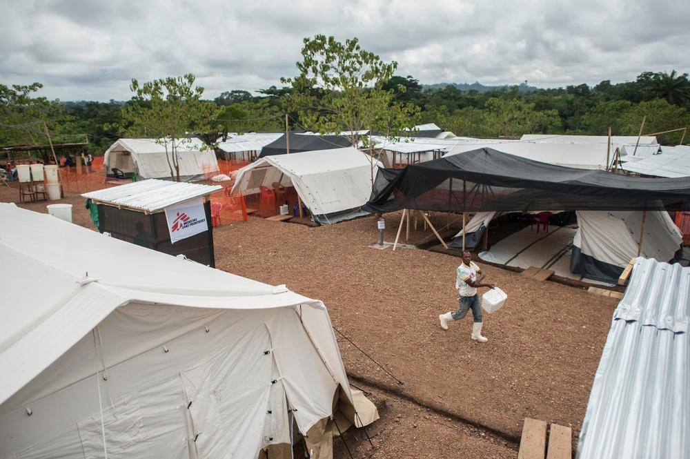 General view of the Ebola Treatment Centre in Kailahun