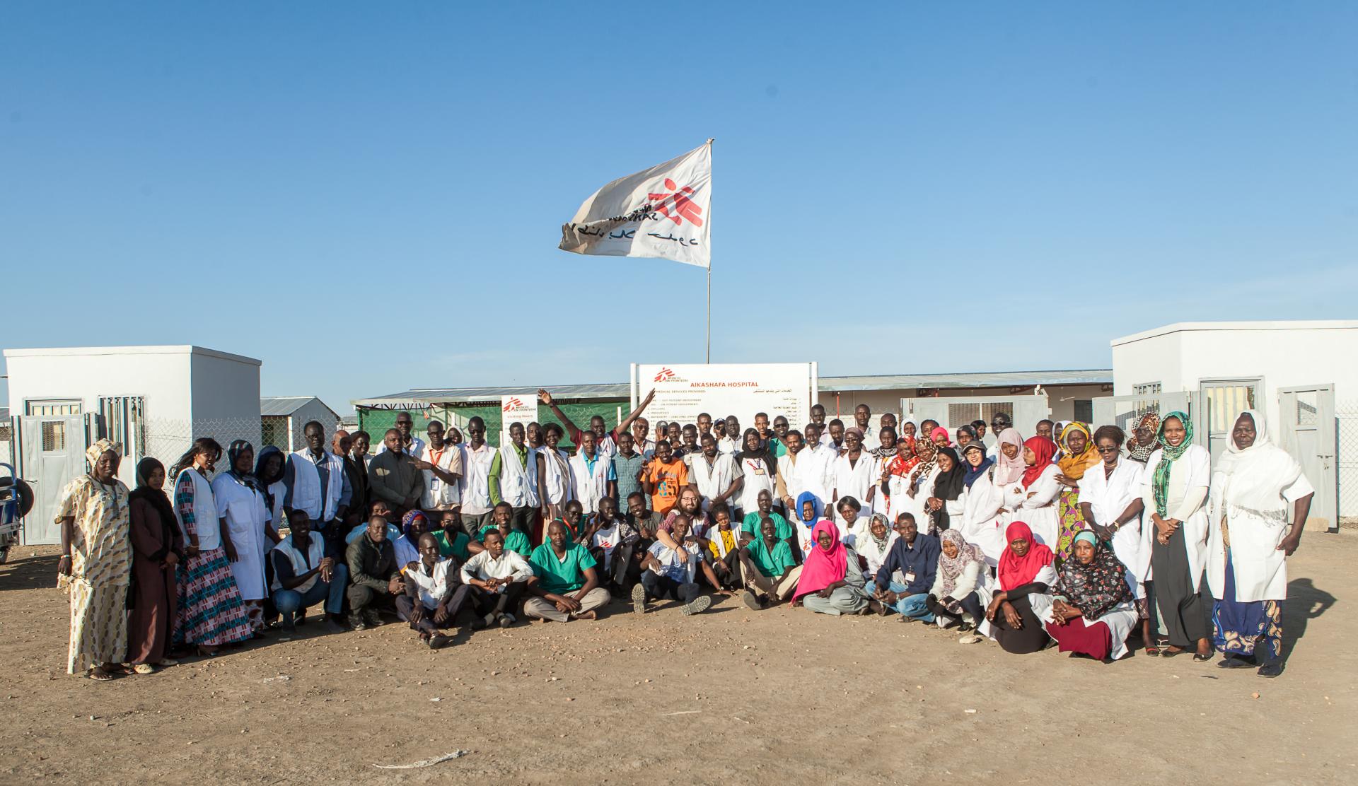 MSF staff in Sudan