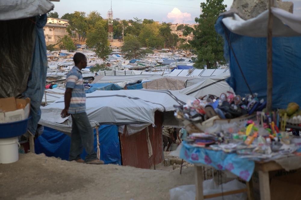 A displaced camp in Port au Prince, May 2011