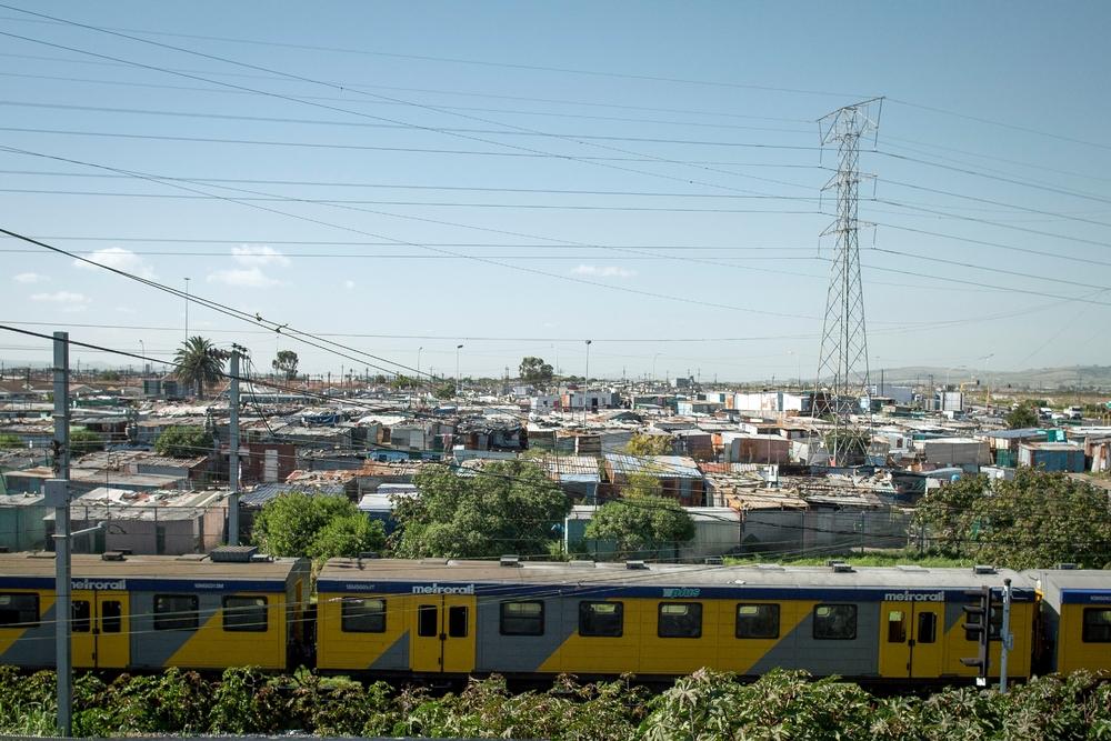 View of Khayelitsha in Western Cape, South Africa. 
