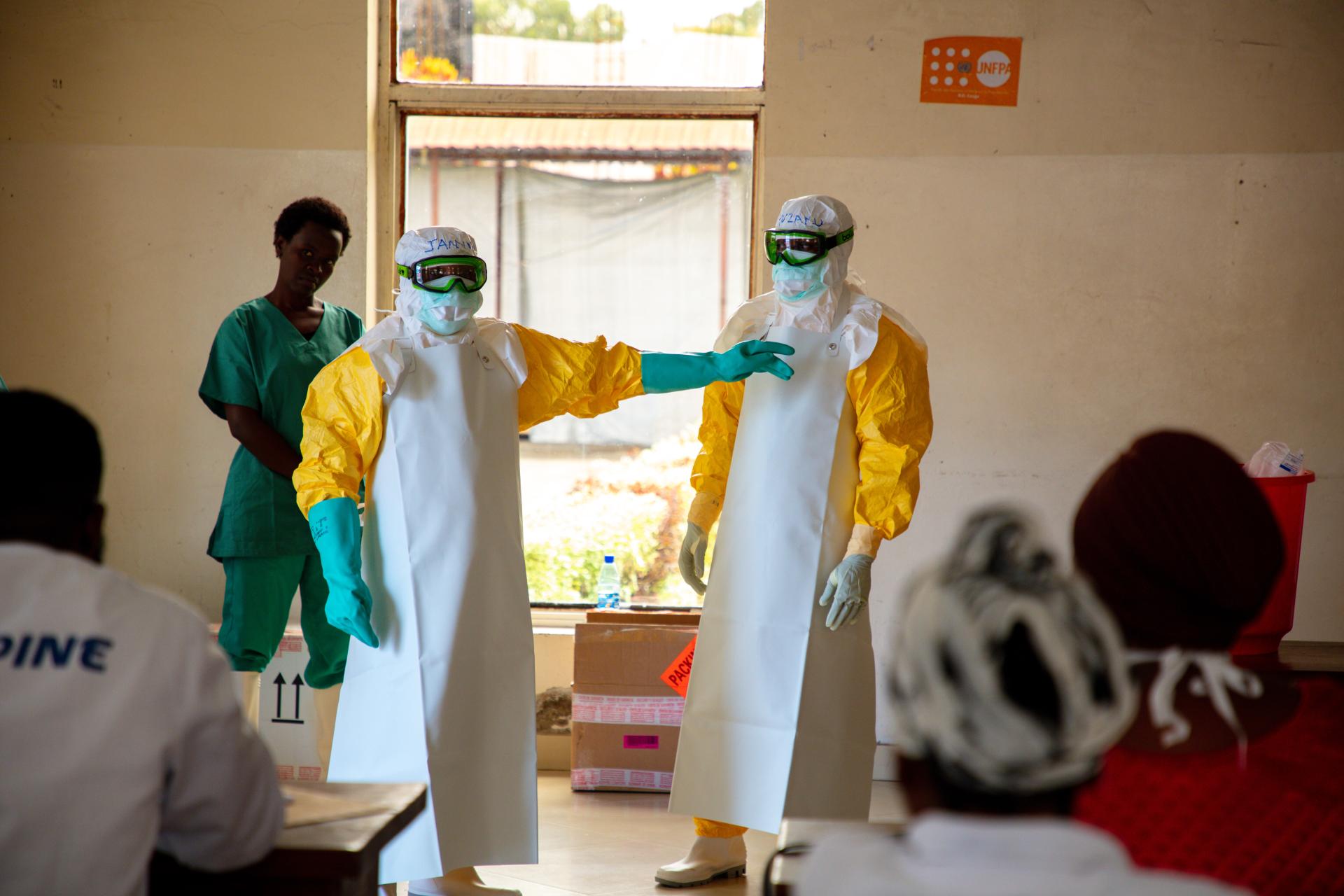 Ebola training in Kyeshero