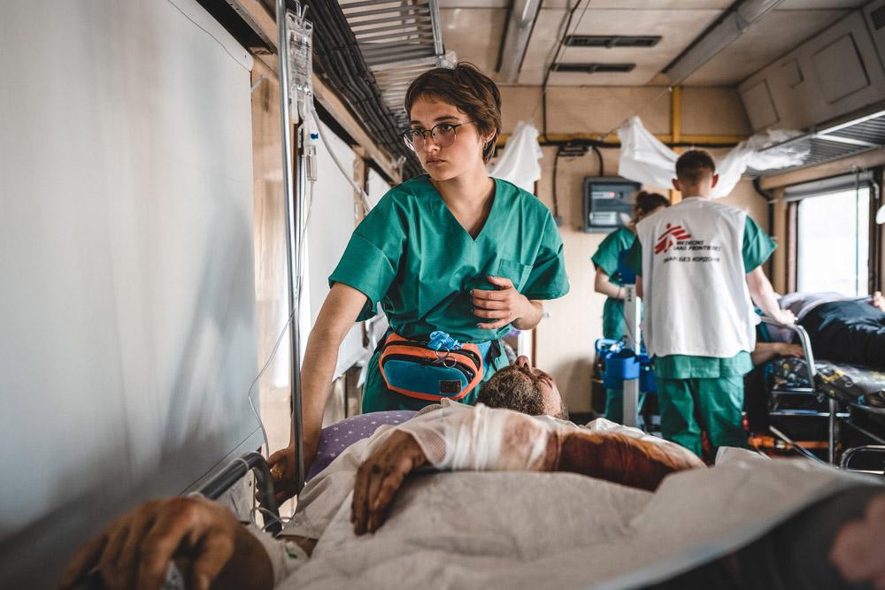 MSF, Doctors Without Borders, Ukraine, medical train 
