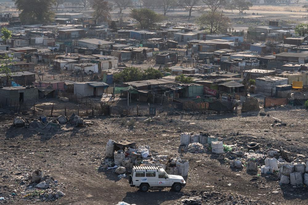An MSF vehicle in Rustenburg, on South Africa’s platinum mining belt. September 2019