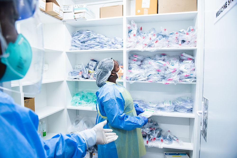 In contrast to shortages of personal protective equipment experienced in facilities across South Africa during the first COVID-19 wave, generally there was sufficient stock of PPE in the hospitals in which MSF worked during the second wave .
