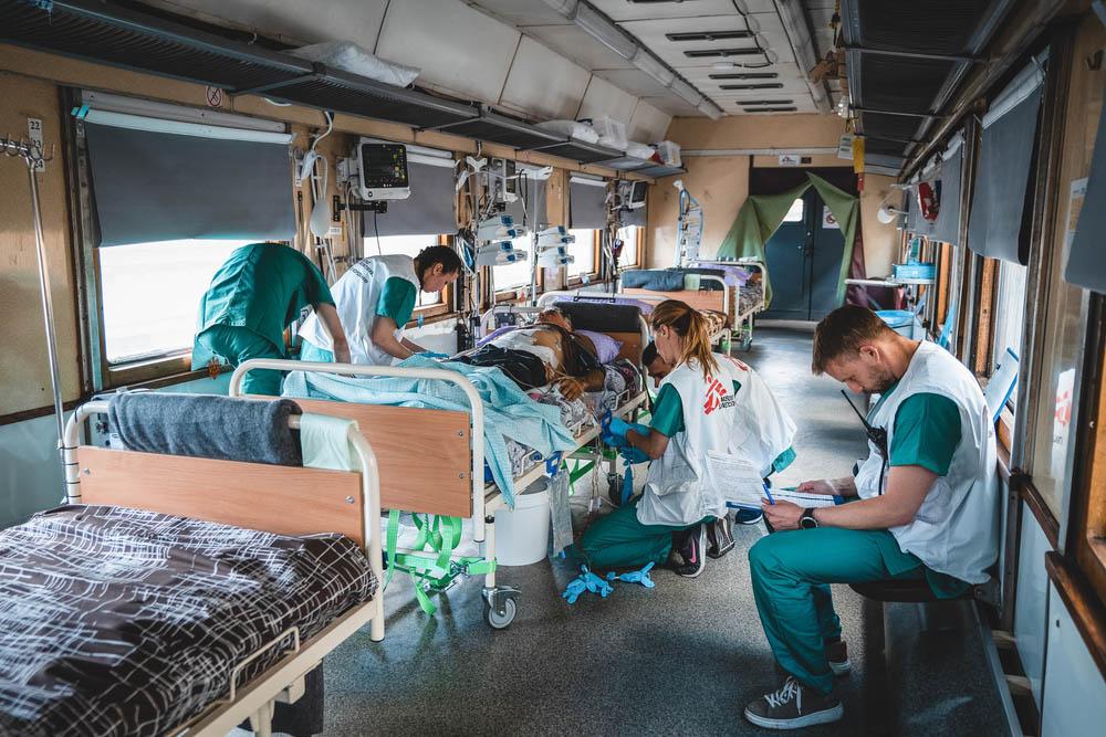 MSF, Doctors Without Borders, War in Ukraine, Medical Trains 
