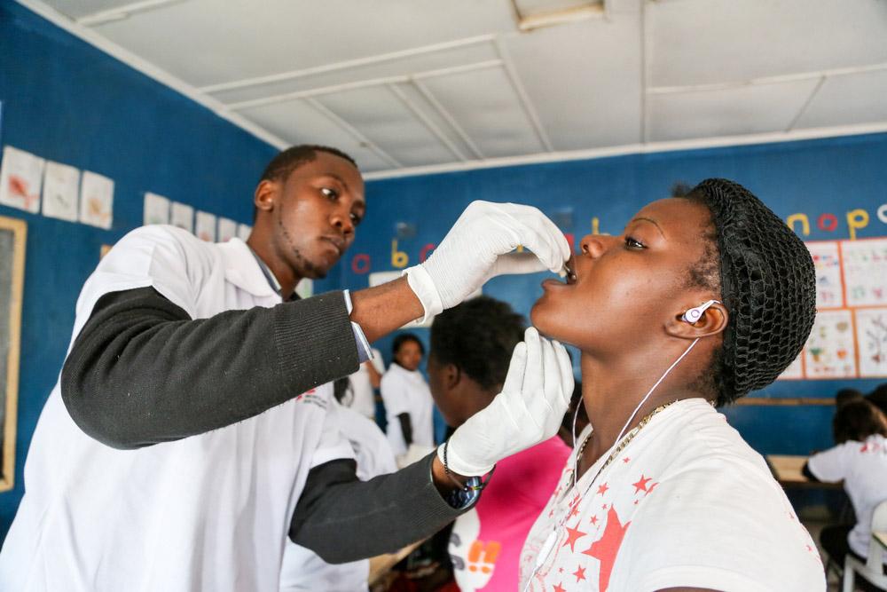 cholera vaccination in Lusaka, Zambia