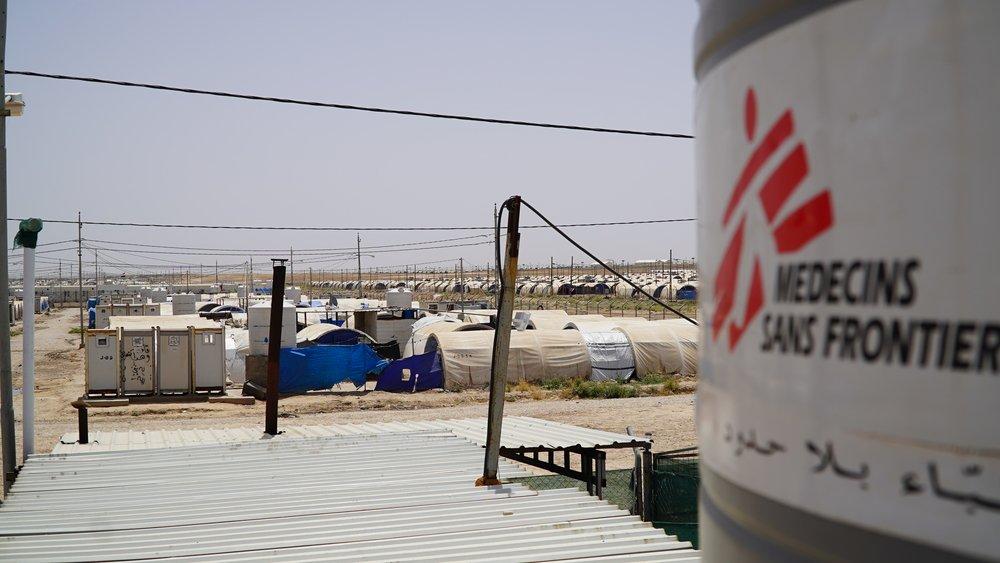 A view of the Qayyarah camps from on top of MSF’s PHCC in the Airstrip camp, Iraq, May 2019.