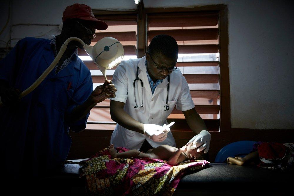 DDWB staff works in paediatric hospital in Bria, malnutrition and malaria represent themain diseases treated.