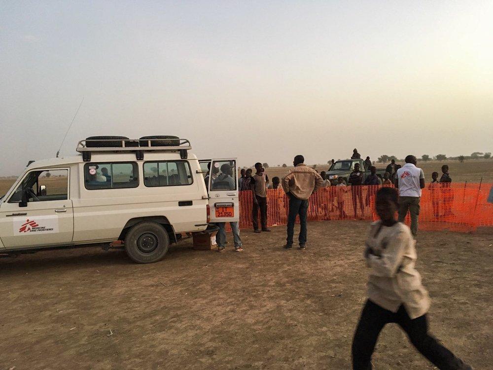 An MSF medical team arrived in Bodo. There they found more than 8’000 people, mostly women and young children.