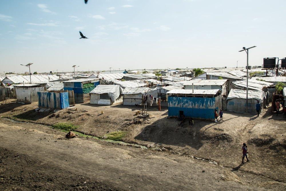 Panoramic view of the Malakal Protection of Civilian (PoC) site, in north-east South Sudan, where over 29,000 internally displaced people continue to live today.
