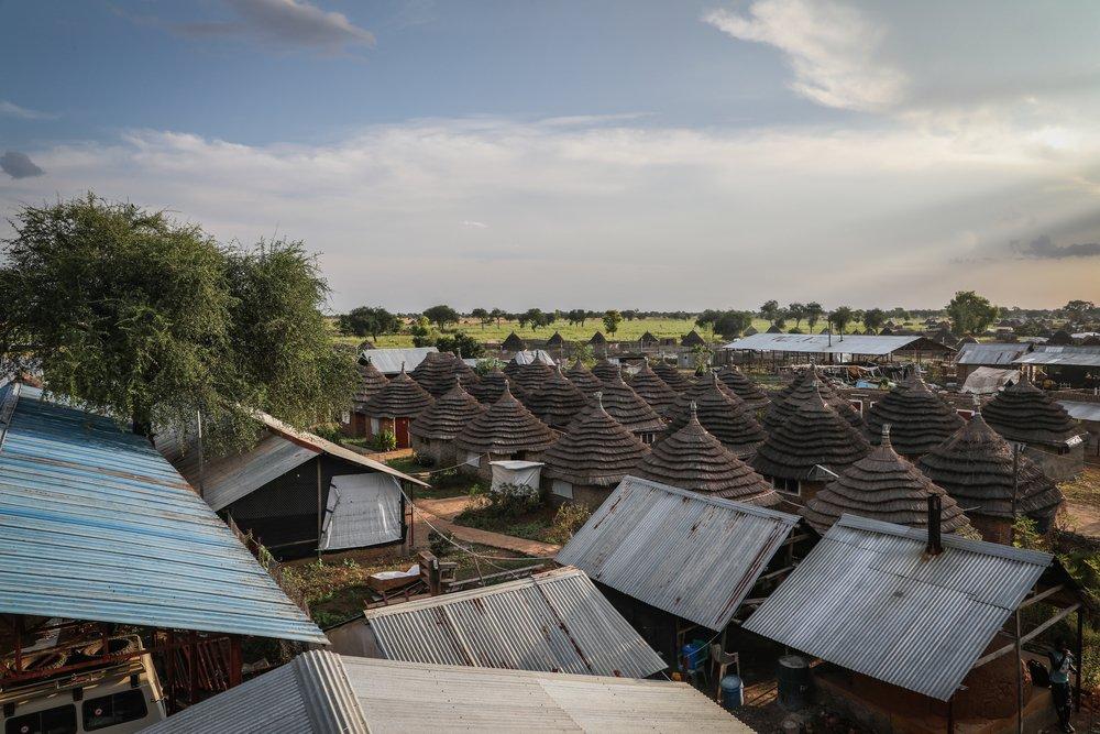 A view of the Agok hospital compound, South Sudan.