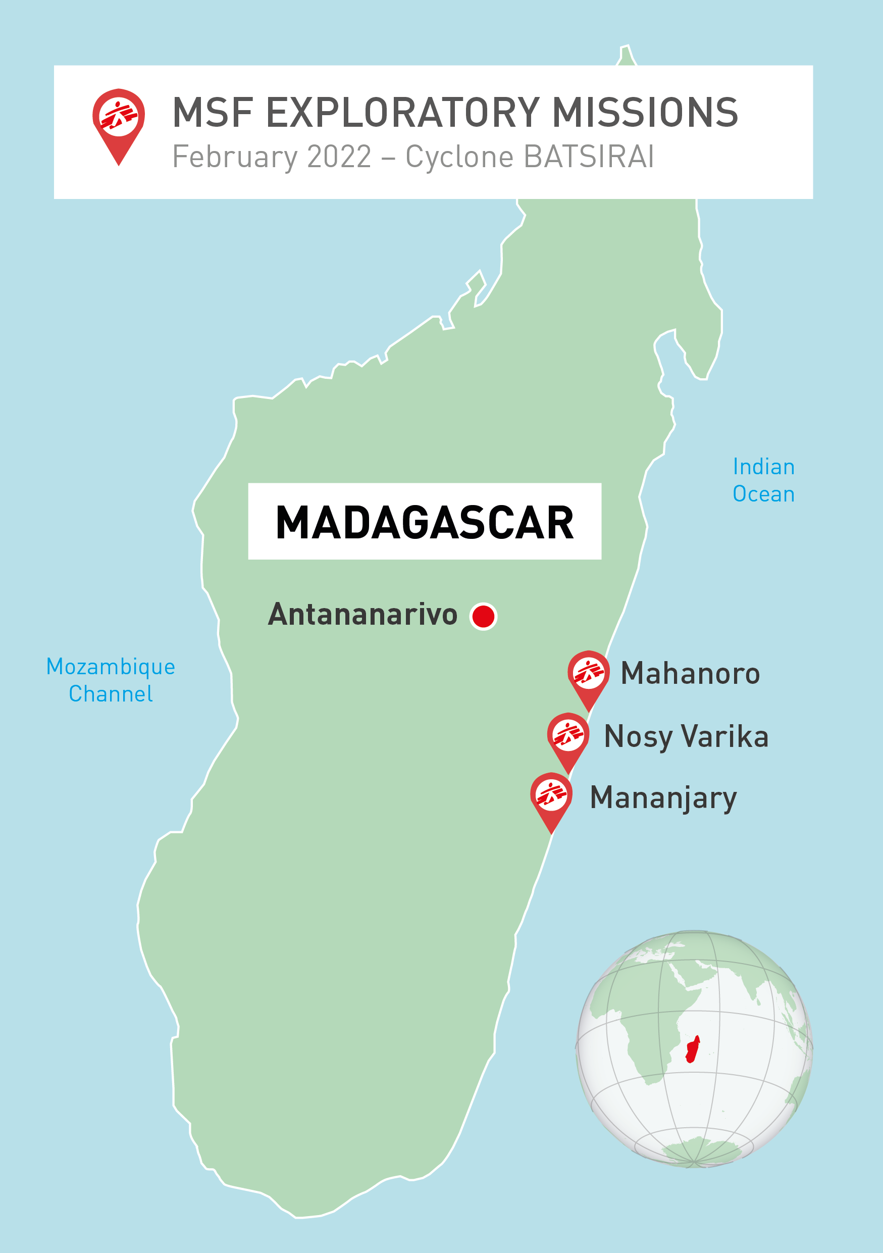 MSF, Doctors Without Borders, Batsirai cyclone, Madagascar 