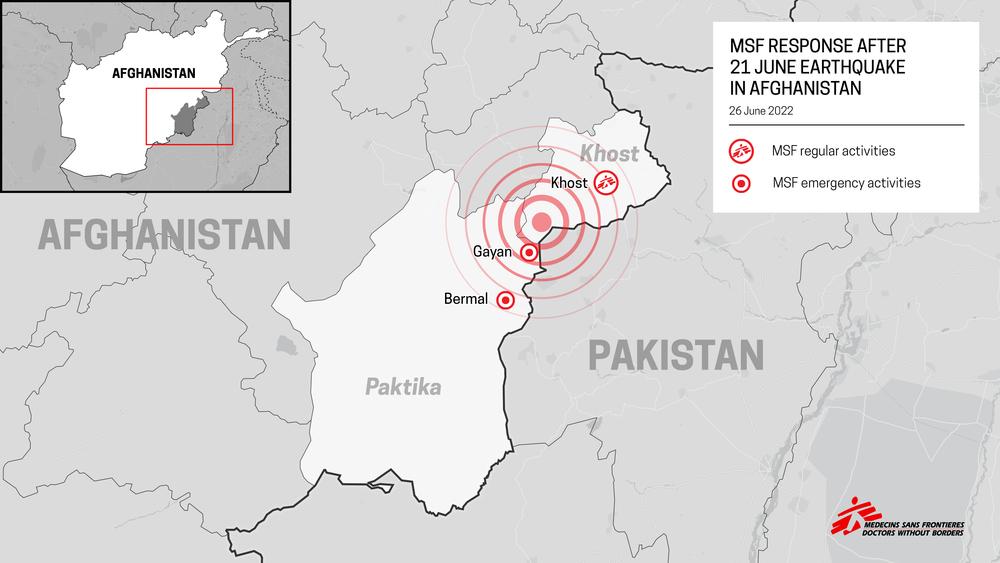 MSF, Doctors Without Borders, Afghanistan earthquake 