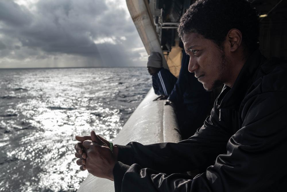 Ahmed onboard the MSF Geo Barents