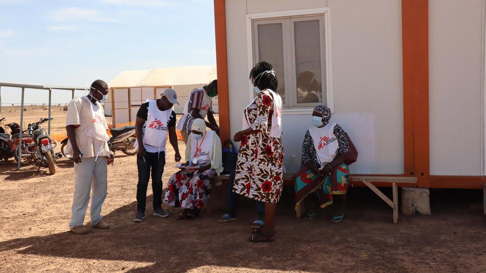 A picture of MSF  health promoters in Barsalogho health district