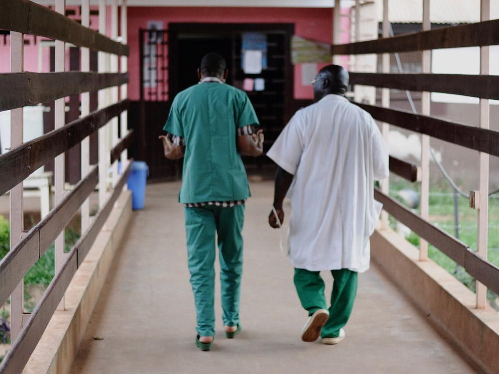 MSF Healthworkers in a hospital in Bangui