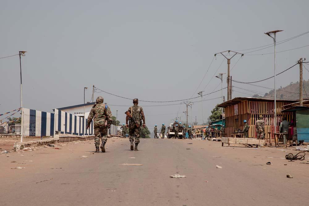 A picture of solidiers in Bangui