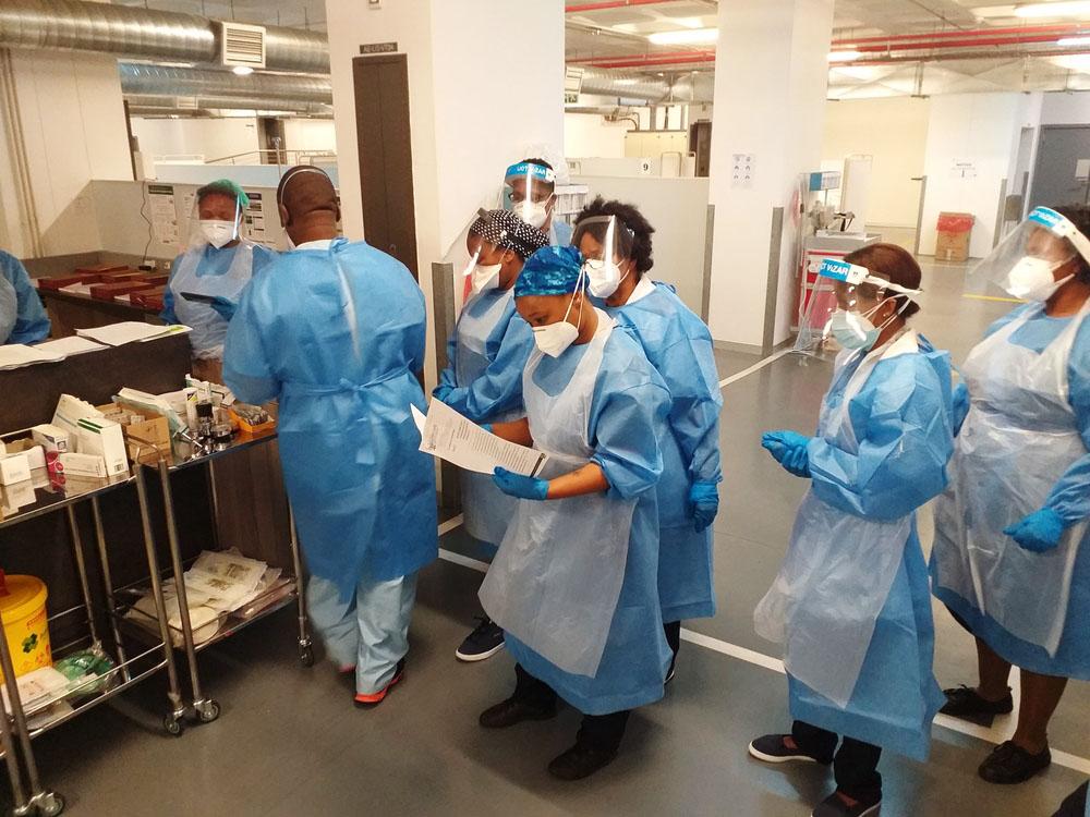 Medical staff at Livingstone Hospital in Eastern Cape, South Africa