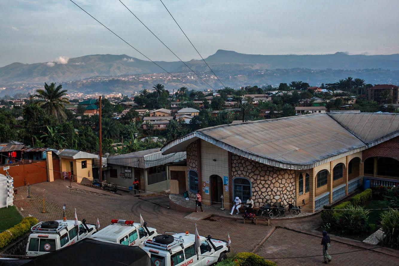 St Mary Soledad Hospital in Bamenda the base of MSF's ambulance service in Cameroon's North-West Region, and a hospital where MSF teams provided specialised care. Cameroon, 2020